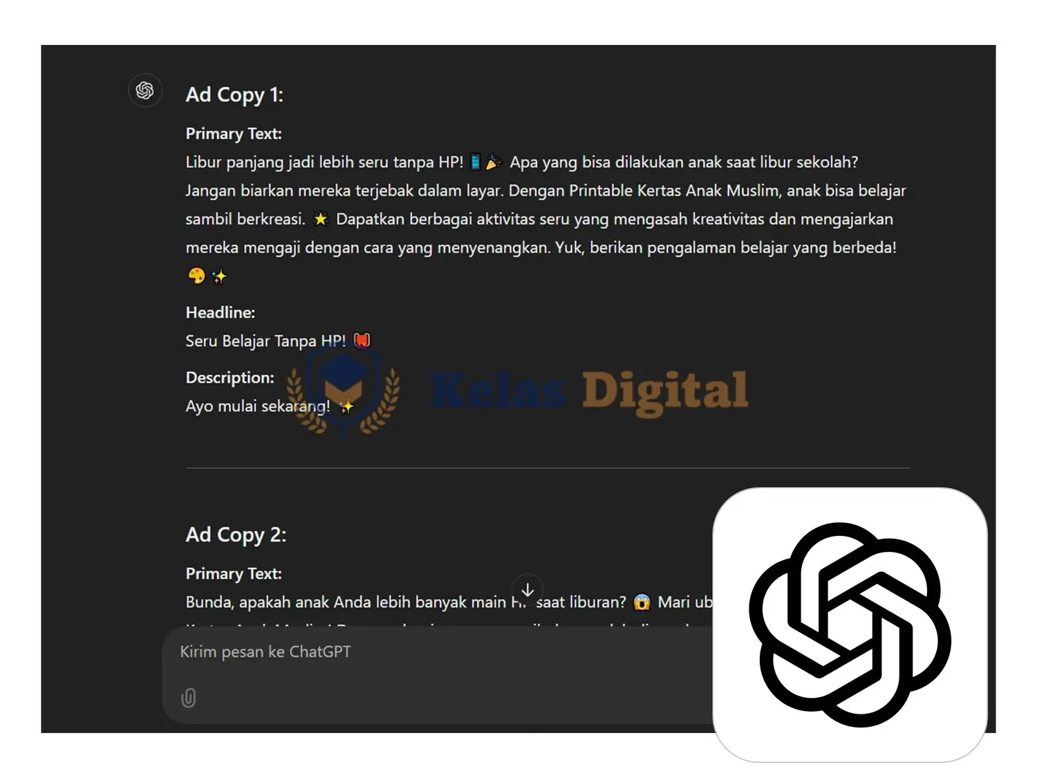 BONUS 3 👉 Prompt Ad Copy