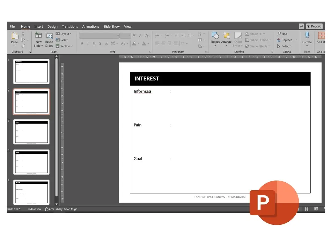BONUS 2 👉 Landing Page Canvas